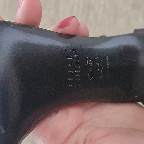 STUART WEITZMAN Nudistsong Black Lesther  Sandal - Picture 6 of 10